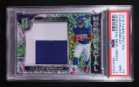 Saquon Barkley 2018 Panini Spectra Monumental Player Worn Memorabilia Green #6 RC #30/50 (PSA 9) at PristineAuction.com