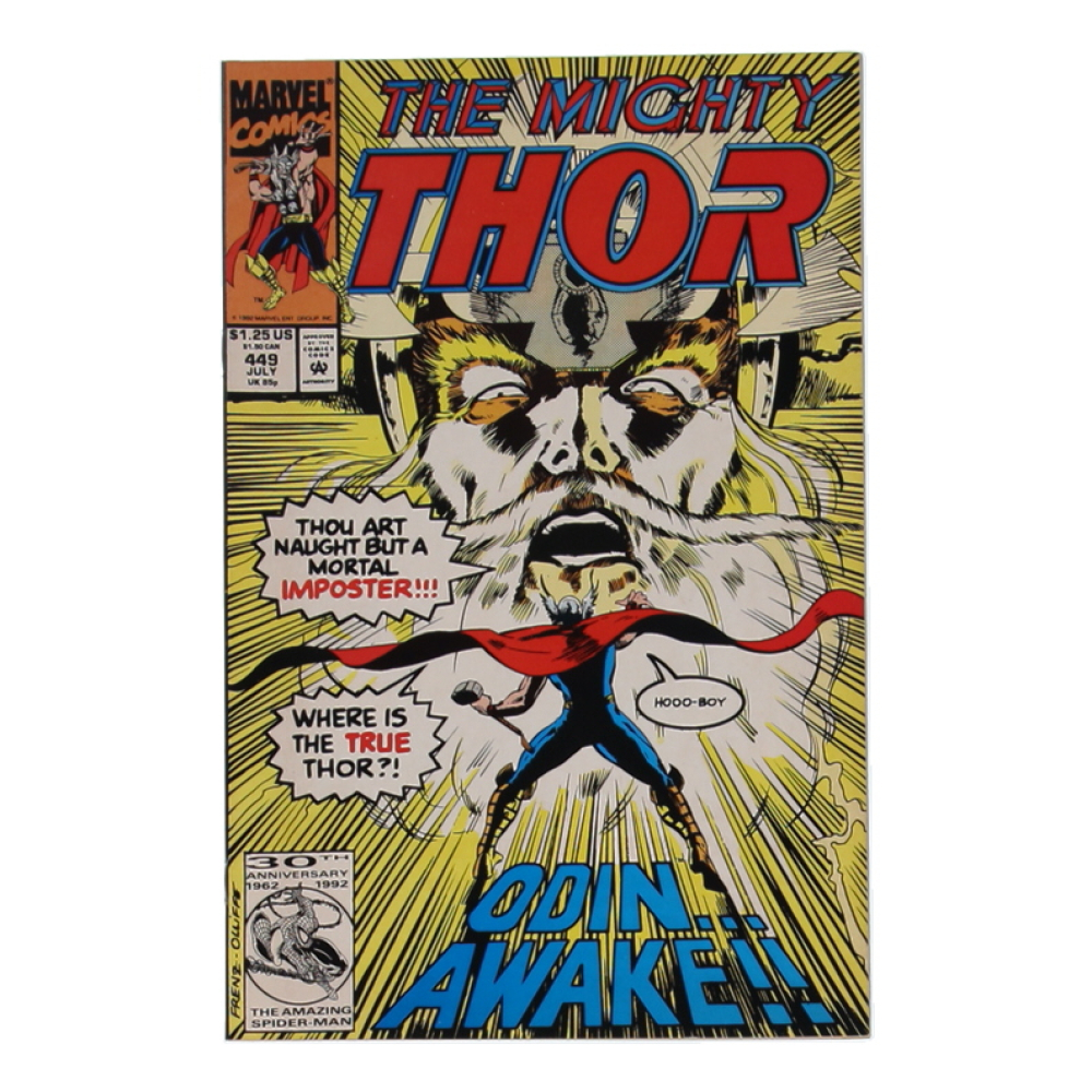 1992 "The Mighty Thor" Issue #449 Marvel Comic Book at PristineAuction.com