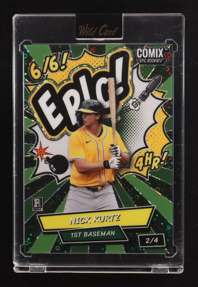 Nick Kurtz 2025 Wild Card Comix Epic Rookies! #ACERE1-NK2 RC #2/4 at PristineAuction.com Nick Kurtz 2025 Wild Card Comix Epic Rookies! #ACERE1-NK2 RC #2/4 at PristineAuction.com
