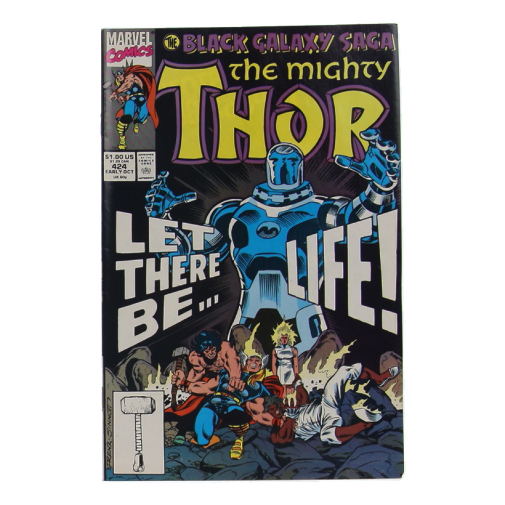 1990 "The Mighty Thor" Issue #424 Marvel Comic Book at PristineAuction.com