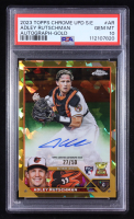 Adley Rutschman 2023 Topps Chrome Update Sapphire Autograph Gold #USA-AR RC #27/50 (PSA 10) at PristineAuction.com