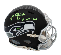 Malcolm Smith Signed Seahawks Matte Black Alternate Speed Mini Helmet Inscribed "SB XLVII MVP" (JSA) at PristineAuction.com