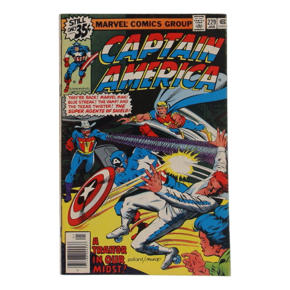 1979 "Captain America" Issue #229 Marvel Comic Book at PristineAuction.com