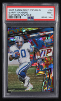 Barry Sanders 2025 Panini National Convention VIP Gold Packs National Sparkle #34 #37/45 (PSA 9) at PristineAuction.com