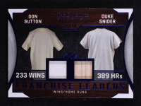 Don Sutton / Duke Snider 2025 Leaf ITG Used Sports Franchise Leaders Dual Relic Blue Foil #FL3 #15/20 at PristineAuction.com