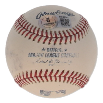 Carlos Santana Signed OML Baseball (Beckett) at PristineAuction.com Carlos Santana Signed OML Baseball (Beckett) at PristineAuction.com