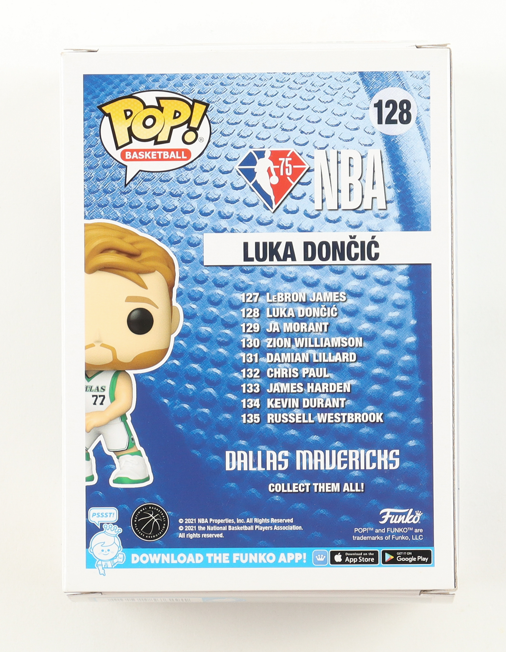 Luka Doncic Signed Mavericks #128 Funko Pop! Vinyl Figure (PSA) at PristineAuction.com Luka Doncic Signed Mavericks #128 Funko Pop! Vinyl Figure (PSA) at PristineAuction.com