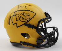 Xavier Worthy Signed Chiefs Rave Alternate Speed Mini Helmet (Fanatics) at PristineAuction.com