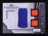 Carmelo Anthony 2025 Leaf ITG Used Sports Gate Attraction Dual Relic Blue Foil #GA4 #52/55 at PristineAuction.com