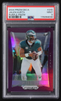 Jalen Hurts 2024 Panini Prizm Deca Purple #245 #84/99 (PSA 9) at PristineAuction.com