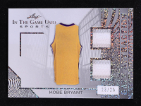Kobe Bryant 2025 Leaf ITG Used Sports Gate Attraction Dual Relic Silver Sparkle Foil #GA19 #23/25 at PristineAuction.com
