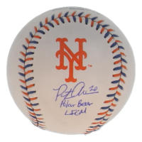 Pete Alonso Signed OML Mets Logo Basebali Inscribed "Polar Bear LFGM" (Fanatics & MLB) at PristineAuction.com