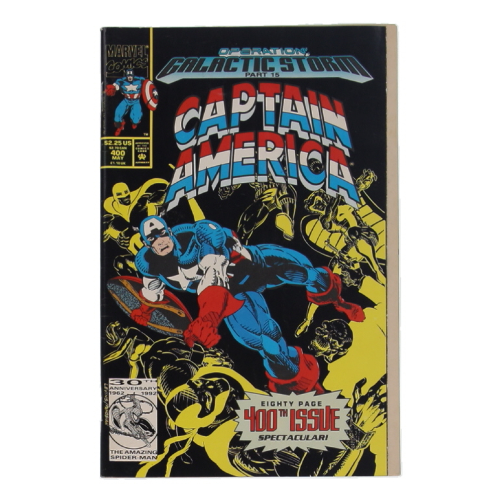 1992 "Captain America" Issue #400 Marvel Comic Book at PristineAuction.com