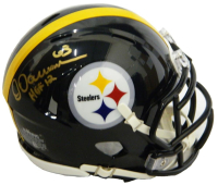 Dermontti Dawson Signed Steelers Speed Mini Helmet Inscribed "HOF 12" (Schwartz) at PristineAuction.com