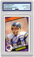Dan Fouts Signed 1984 Topps #179 (PSA) at PristineAuction.com