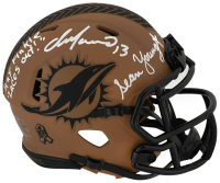 Dan Marino & Sean Young Signed "Ace Ventura" Dolphins Salute to Service Alternate Speed Mini Helmet Inscribed "Ray Finkle" & "Laces Out, Dan" (Schwartz) at PristineAuction.com