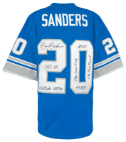 Barry Sanders Signed Lions Mitchell & Ness Authentic Jersey With Multiple Inscriptions (Schwartz) at PristineAuction.com