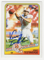 Vinny Testaverde Signed 1988 Topps #352 RC (Schwartz) at PristineAuction.com