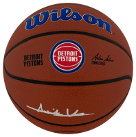 Isiah Thomas Signed Pistons Logo NBA Basketball (Schwartz) at PristineAuction.com