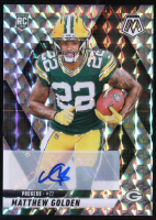 Matthew Golden 2025 Panini Mosaic Rookie Autographs Mosaic #323 RC at PristineAuction.com