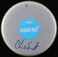 Chad Smith Signed 10" REMO Ocean Aid Drumhead (Beckett) at PristineAuction.com