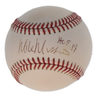 Mike Mussina Signed OML Baseball Inscribed "HOF 19" (Beckett) at PristineAuction.com