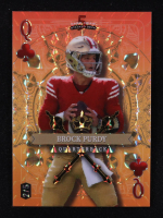 Brock Purdy 2024 Wild Card 5 Card Draw Stacked Deck Queen Of Clubs Orange Mosaic #SDPC-BPN #2/5 at PristineAuction.com