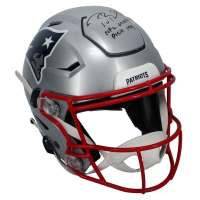 Tom Brady Signed Patriots LE Full-Size Authentic On-Field SpeedFlex Helmet Inscribed "NFL Draft Pick 199" (Fanatics) at PristineAuction.com