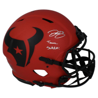 Dalton Schultz Signed Texans Full-Size Authentic On-Field Rave Alternate Speed Helmet Inscribed "Texans... Swarm!" (Beckett) at PristineAuction.com