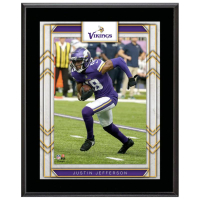 Justin Jefferson Vikings Sublimated Player Plaque at PristineAuction.com