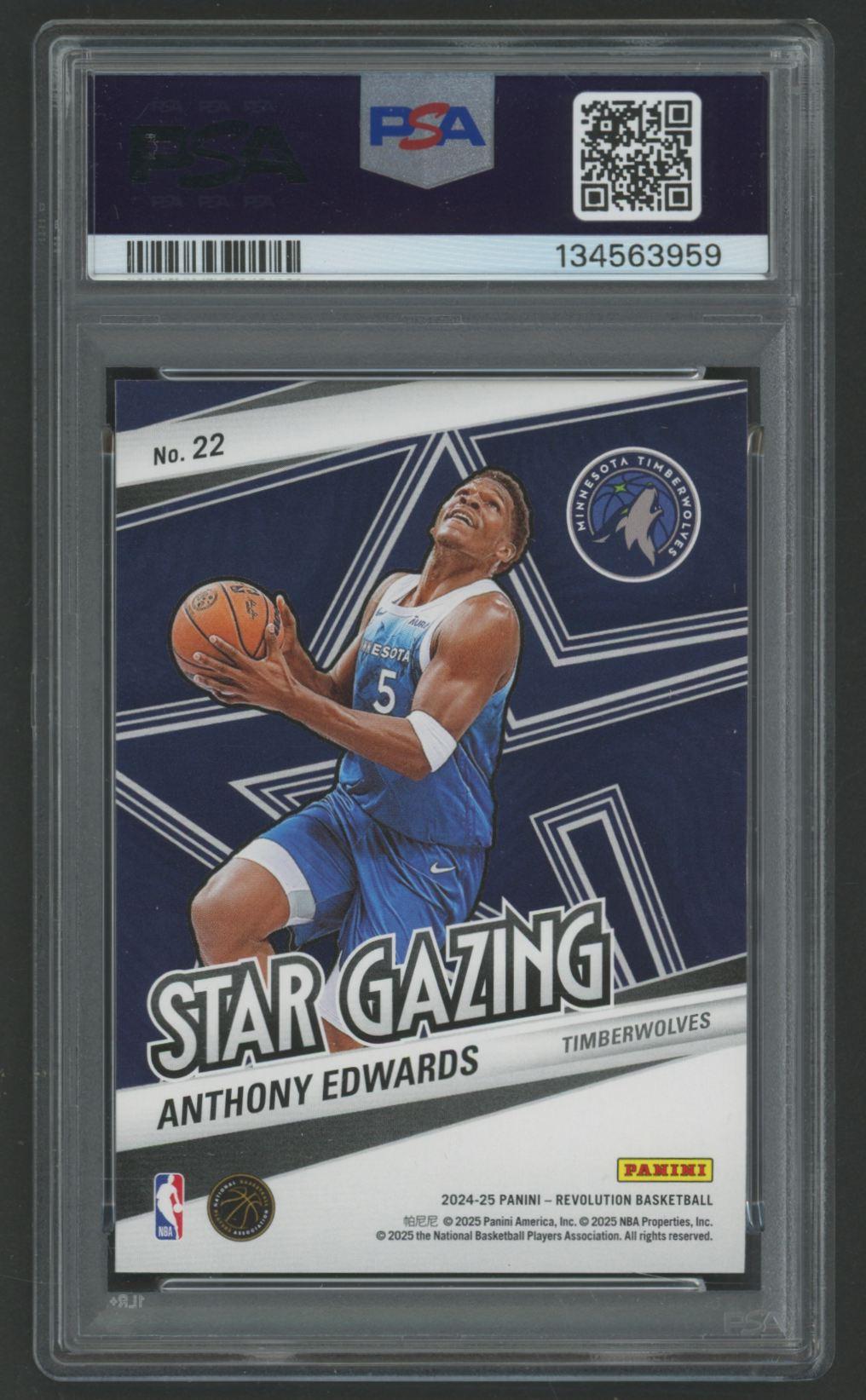 Anthony Edwards 2024 Revolution Star Gazing #22 (PSA 10) at PristineAuction.com Anthony Edwards 2024 Revolution Star Gazing #22 (PSA 10) at PristineAuction.com