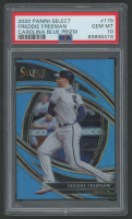Freddie Freeman 2020 Select Carolina Blue Prizm #179 #28/35 (PSA 10) at PristineAuction.com