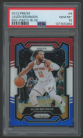 Jalen Brunson 2023 Panini Prizm Red White Blue #9 (PSA 10) at PristineAuction.com
