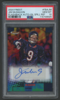 Jim McMahon 2024 Finest Flashback Autographs Oil Spill Refractor #FBAJM #4/10 (PSA 9) at PristineAuction.com