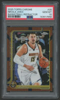 Nikola Jokic 2025 Topps Chrome Basketball Refractor #25 (PSA 10) at PristineAuction.com