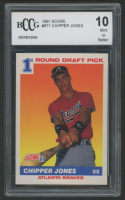 Chipper Jones 1991 Score #671 RC (BCCG 10) at PristineAuction.com