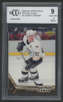 Sidney Crosby 2005 Upper Deck Rookie Class #1 RC (BCCG 9) at PristineAuction.com