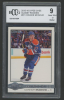 Connor McDavid 2015-16 O-Pee-Chee Glossy Rookies #R1 (BCCG 9) at PristineAuction.com