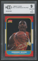 Dominique Wilkins 1986-87 Fleer #121 RC (BCCG 9) at PristineAuction.com