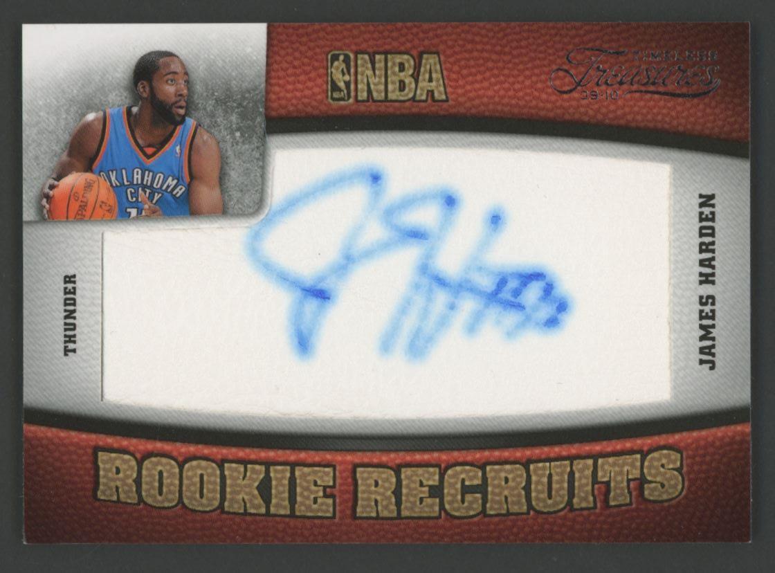 James Harden 2009-10 Timeless Treasures Rookie Recruits Autographs #103 #156/299 at PristineAuction.com James Harden 2009-10 Timeless Treasures Rookie Recruits Autographs #103 #156/299 at PristineAuction.com