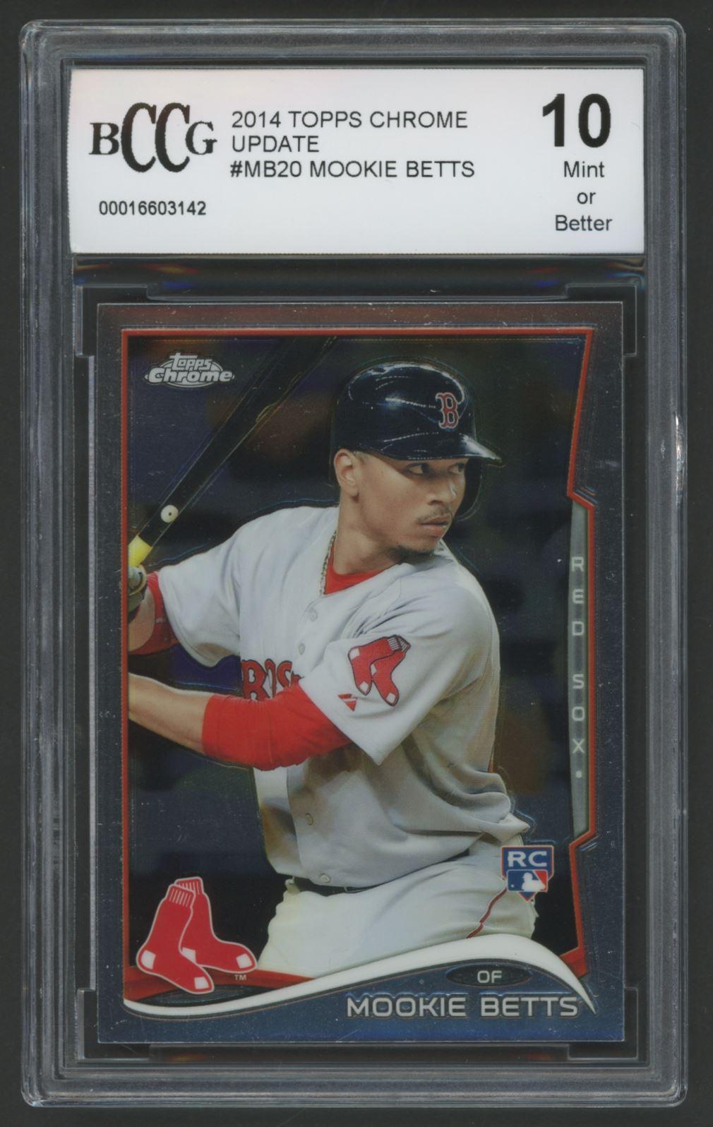 Mookie Betts 2014 Topps Chrome Update #MB20 (BCCG 10) at PristineAuction.com Mookie Betts 2014 Topps Chrome Update #MB20 (BCCG 10) at PristineAuction.com