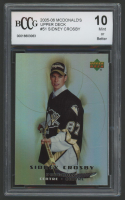 Sidney Crosby 2005-06 Upper Deck McDonald's #51 (BCCG 10) at PristineAuction.com