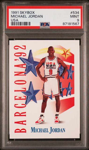 Michael Jordan 1991 Skybox USA #534 (PSA 9) at PristineAuction.com Michael Jordan 1991 Skybox USA #534 (PSA 9) at PristineAuction.com