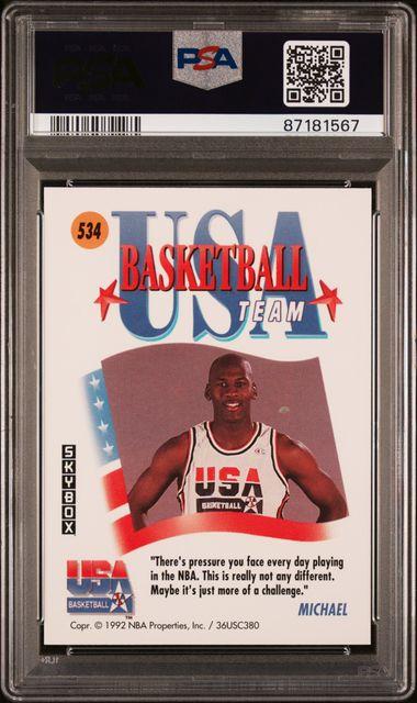 Michael Jordan 1991 Skybox USA #534 (PSA 9) at PristineAuction.com Michael Jordan 1991 Skybox USA #534 (PSA 9) at PristineAuction.com
