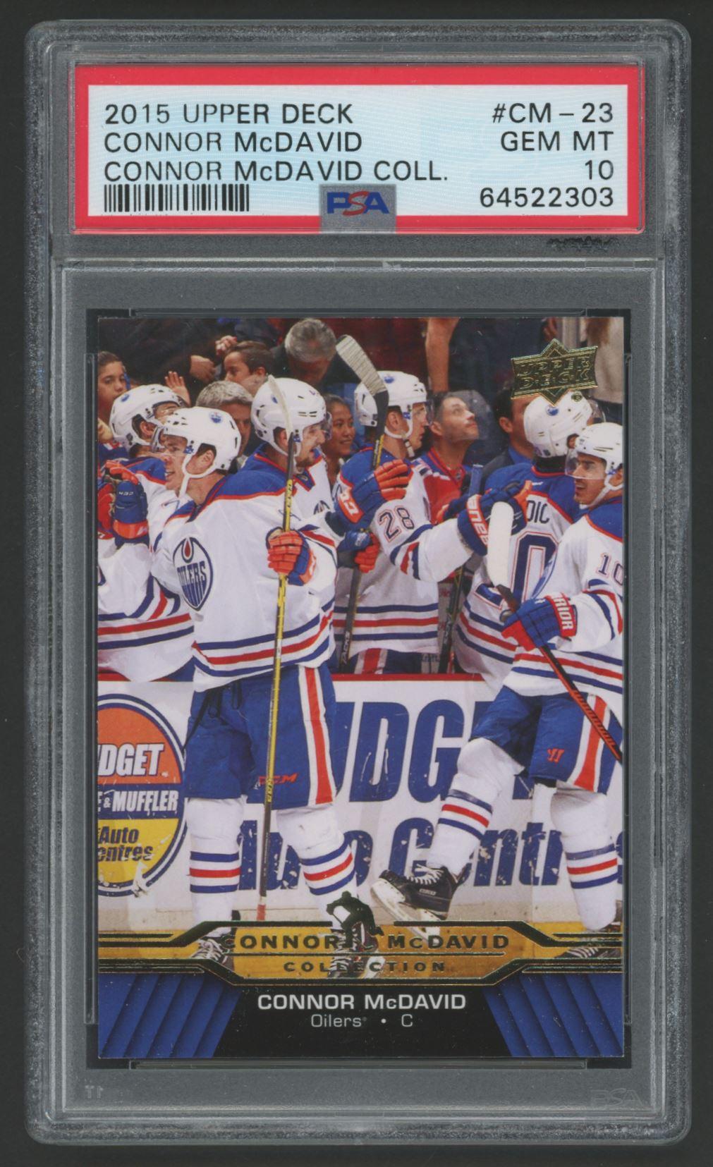 Connor McDavid 2015-16 Upper Deck Connor McDavid Collection #23 (PSA 10) at PristineAuction.com Connor McDavid 2015-16 Upper Deck Connor McDavid Collection #23 (PSA 10) at PristineAuction.com