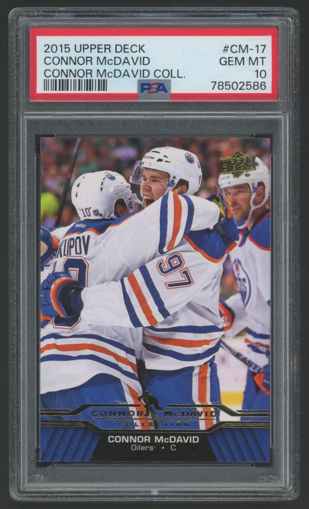 Connor McDavid 2015-16 Upper Deck Connor McDavid Collection #17 (PSA 10) at PristineAuction.com Connor McDavid 2015-16 Upper Deck Connor McDavid Collection #17 (PSA 10) at PristineAuction.com