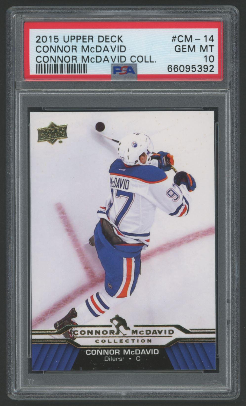Connor McDavid 2015-16 Upper Deck Connor McDavid Collection #14 (PSA 10) at PristineAuction.com Connor McDavid 2015-16 Upper Deck Connor McDavid Collection #14 (PSA 10) at PristineAuction.com
