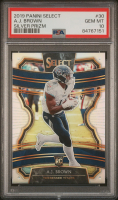 A.J. Brown 2019 Panini Select Silver Prizm #30 RC (PSA 10) at PristineAuction.com