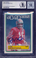 Joe Montana Signed 1983 Topps #169 DP (BGS | Autograph 10) at PristineAuction.com