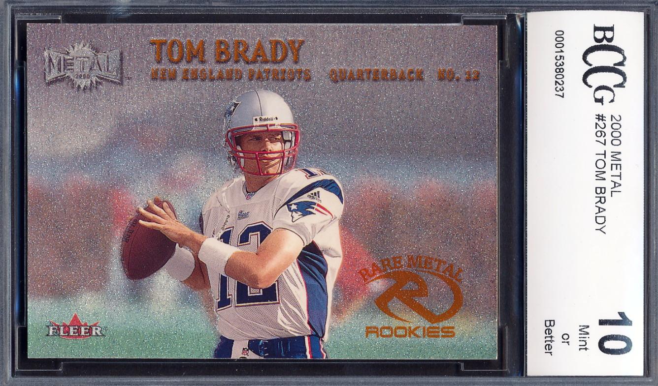 Tom Brady 2000 Metal #267 RC (BCCG 10) at PristineAuction.com Tom Brady 2000 Metal #267 RC (BCCG 10) at PristineAuction.com